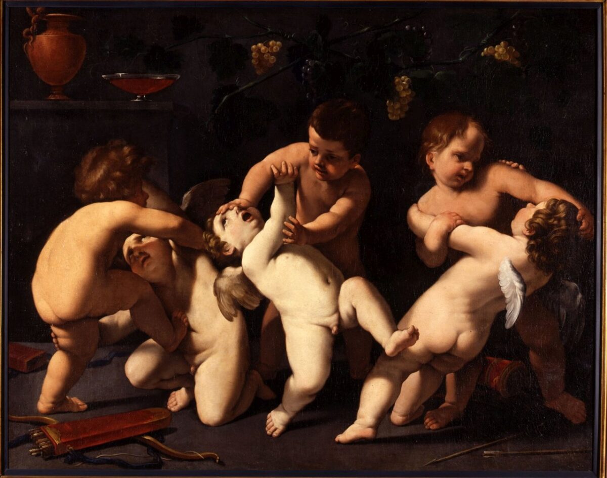 Guido Reni, Lotta tra amorini e putti baccanti